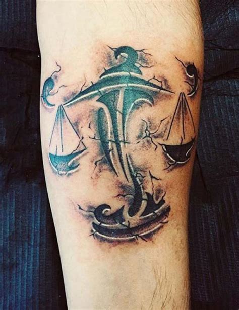 100 Libra Tattoo Ideas with Meaning .